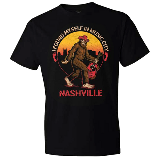 I Found Myself In Music City Bigfoot Tee