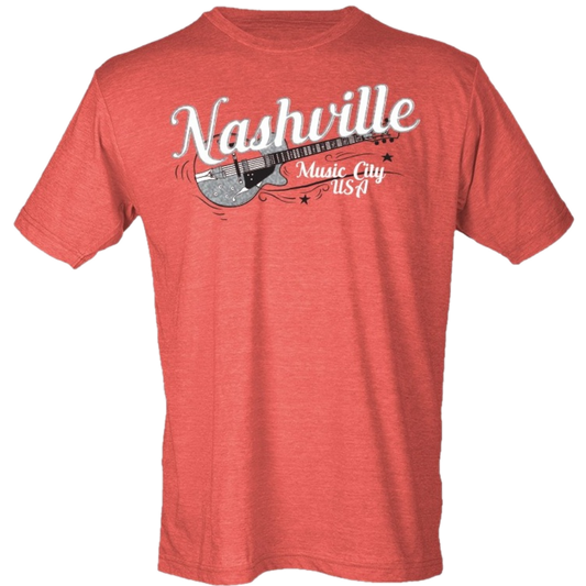 Nashville Music City Guitar Tee