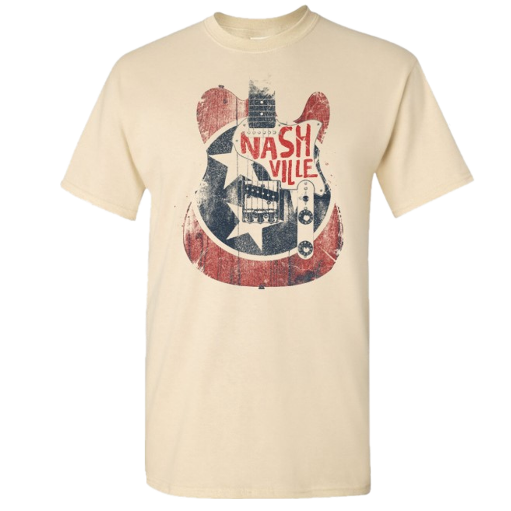 Nashville Natural Guitar Tee